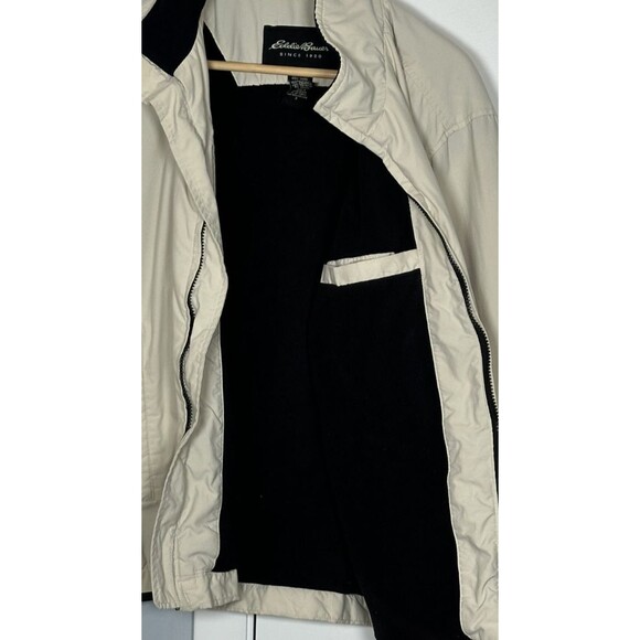 Eddie Bauer Bomber Beige Mens Small Outdoor Thinsulated Fleece Lined - Picture 5 of 12
